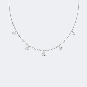 Collier avec pendentif rond serti de diamants 1.00CTW - Product Image 2