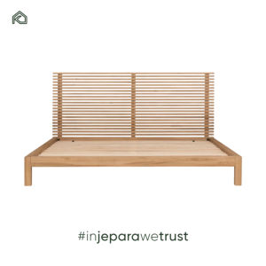 Base de Cama Moderna Minimalista de Madera de Teca Sólida, Duradera, con Tamaño Personalizable, para Apartamentos, Hoteles y Dormitorios - Product Image 4