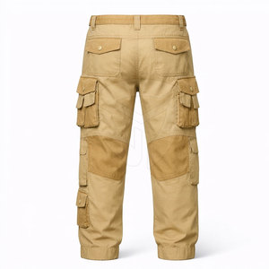 Pantalons cargo Ripstop pour hommes ELIVEERA ENTERPRISES, 100% polyester, tactiques, multi-poches, pour l'extérieur, doublure en polaire, devant plissé - Product Image 2