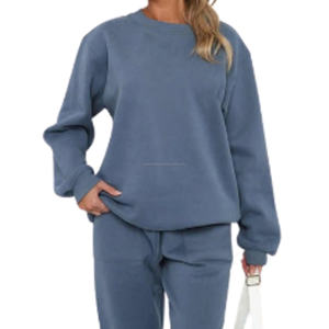 Conjunto Deportivo de Invierno para Mujer, 100% Algodón, Sudadera de Felpa Regular, Pantalones Deportivos Tie Dye, Ropa Deportiva para Gimnasio, Temporada de Otoño, Personalizado OEM - Product Image 1