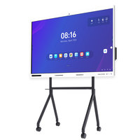 Stand TV Universal Beroda 55-110 Inch LED LCD Tinggi Dapat Disesuaikan