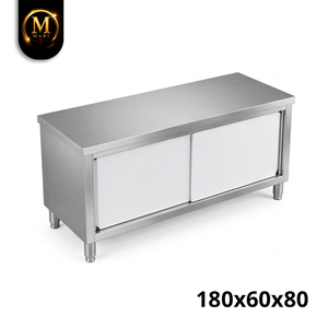Armario de Cocina de Gran Capacidad y Alta Calidad, con Puertas Corredizas de Acero Inoxidable Resistente, para Almacenamiento en Restaurantes y Servicios de Catering - Product Image 3