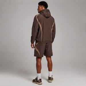 Men Windbreaker Tracksuit <b>Short</b> Set Full <b>Sleeve</b> <b>Jacket</b> Matching <b>Shorts</b> Comfortable Outdoor Fitness Clothing Travel Sportswear - Product Image 6