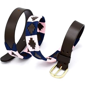 Ceinture en cuir Polo de haute qualité, ceinture Polo en cuir véritable haute résistance, ceinture à boucle en laiton pour femmes et hommes - Product Image 6