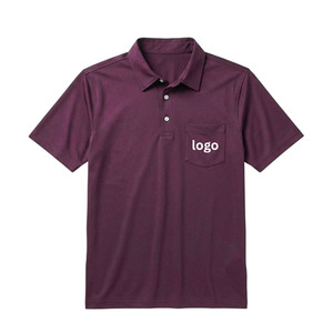 Chemises polo pour hommes de haute qualité à manches courtes, tissu respirant, services OEM, vente en gros de chemises polo avec poche, 100% coton piqué - Product Image 3
