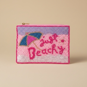 Pochette élégante perlée avec fermeture éclair, légère, pour soirées, mariages et événements féminins - Product Image 1
