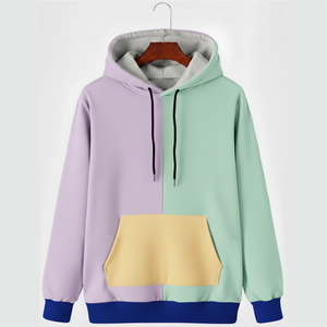 Sweat à capuche oversize pour homme, design numérique perlé, coupe classique, tissu polaire 100 % coton doux de qualité supérieure pour la mode urbaine tendance - Product Image 1