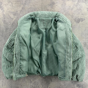 Chaqueta Bomber de Algodón Grueso Personalizada - Ropa Exterior Minimalista para Hombre - Product Image 2