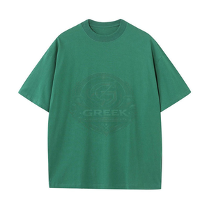 T-shirts unis pour hommes, coupe ample, respirants, séchage rapide, doux, 100% coton, décontractés, col rond, manches courtes, impression numérique personnalisée - Product Image 5