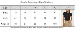 China Bangladesh Factory Price OEM Customized Logo Summer Knitted Breathable Womens Neck Casual Base Layer <b>Top</b> - Product Image 6