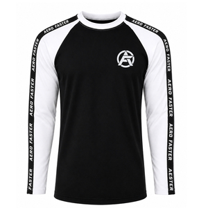 Camiseta Personalizada Aero Faster Unisex de Manga Larga con Cuello Redondo, Secado Rápido, Poliéster/Algodón, Casual, Modesta, Corte Holgado, para Todas las Temporadas - Product Image 1