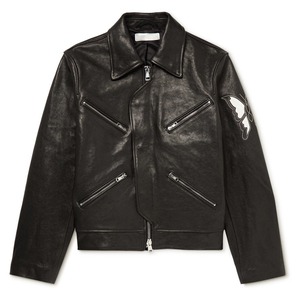 Veste en cuir d'hiver élégante pour homme, best-seller, avec fermeture éclair, finition délavée, couleurs personnalisées disponibles au meilleur prix - Product Image 1