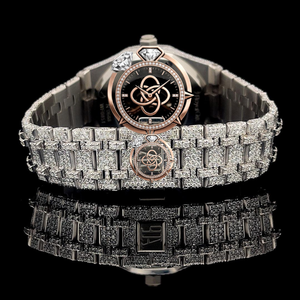 Reloj de Lujo para Hombre con Diamantes Moissanite, Completamente Adornado con Piedras VVS, Reloj de Pulsera - Product Image 4