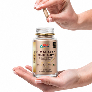Capsules végétaliennes d'extrait de Shilajit de l'Himalaya, marque privée OEM, 500 mg, 30:1 |   Fabricant de compléments alimentaires à base de plantes en capsules (60 unités) - Product Image 1