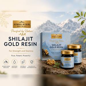 Résine de Shilajit Sauvage de l'Himalaya Or, Complément Herbal, Acide Fulvique, Extraction Liquide-Solide 70%, Contenant en Verre 20g/40g, Aliment Santé - Product Image 4