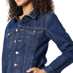 Stylish Casual Wear Wholesale Breathable Cotton <b>Denim</b> <b>Jacket</b> for Women High Quality Customizable OEM ODM - Product Image 5