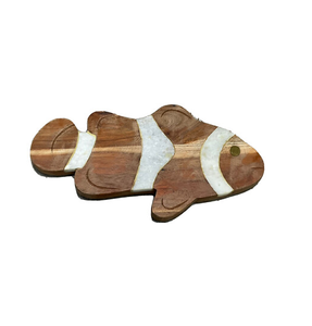 Tabla de cortar de mármol y madera con mango, forma rectangular, paquete individual, apta para lavavajillas - Product Image 5
