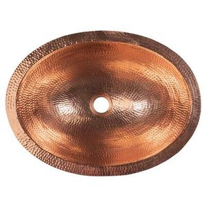 Contemporary <b>Copper</b> Wash Basin Modern Vessel Sink Premium Bathroom <b>Accessory</b> Handmade Durable Decorative Construction - Product Image 2