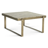 Table basse en métal écologique Azora Industries au design traditionnel pour chambre à coucher