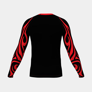 Fitness Rash Guard for Men Long Sleeve <b>Compression</b> <b>Shirt</b> Breathable Training Top USA Europe Wholesale Market - Product Image 3
