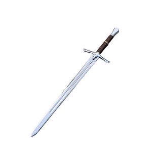 Couteau de combat à lame droite en acier, manche en cuir, qualité industrielle, lame simple incluse - Product Image 5