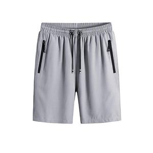 2025 arrivée hommes Jogging maille Shorts solide été respirant coton genou-longueur motif poches Style plaine teint jogger shorts - Product Image 1
