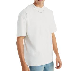 Comprar camiseta personalizada nueva para hombre, camiseta de algodón grueso de 300 g/m², oversize, con hombros caídos, estilo streetwear, corte holgado, 2026 - Product Image 1