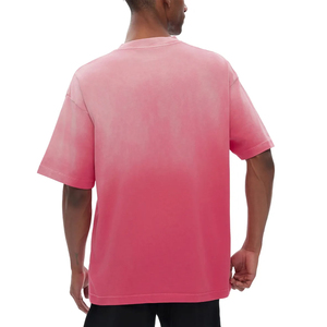 High Quality Wholesale Heavyweight Vintage Boxy Distressed Sun Faded Acid Wash <b>T</b>-Shirt for Men Unisex - Product Image 6