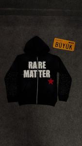 Custom Logo Distressed Embroidery Patch Hoodie <b>Zip</b> Streetwear Men Acid Washed 100% Organic Cotton Fleece 500g Breathable Winter - Product Image 2