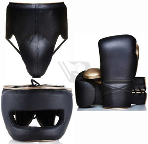 Genuine Leather <b>Boxing</b> <b>Set</b> Professional High Quality MMA <b>Boxing</b> Gloves PU Leather <b>Sparring</b> Gloves Popular MMA Gloves - Product Image 1