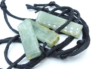 Pendentif Aquamarine taillé latéralement, Pierre précieuse naturelle, poli lisse, forme fantaisie, fait main, cabochon de pierre brute, 35-45MM de long pour - Product Image 6