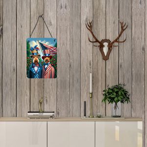 All American Airedale Terrier aluminio Metal pared puerta colgante impresiones Multicolor 12x16 cocina baño placa para decoración del hogar - Product Image 3