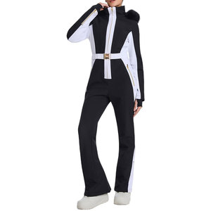 Traje de esquí para mujer, mono de una pieza, ajustado, aislado, impermeable y cortavientos, para snowboard y esquí en invierno - Product Image 1