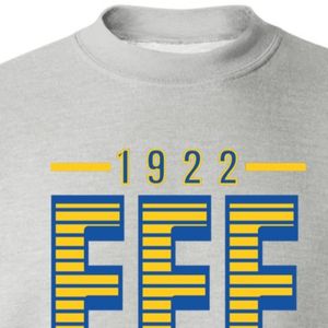 Sudadera Universitaria Gris Sigma Gamma Rho para Mujer, con Estampado de Letras de la Hermandad Griega, Cuello Redondo de Felpa, Personalizada, Informal - Product Image 4