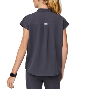 Conjuntos de Uniformes Médicos de Moda en Gris Carbón, Estilo Jogger, Conjuntos de Uniformes para Mujer, Elegantes Uniformes de Enfermería - Product Image 2
