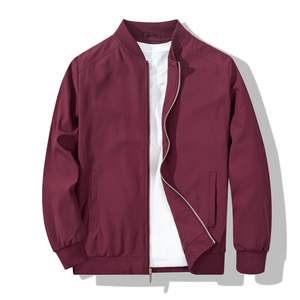 Veste bomber d'hiver pour homme avec logo personnalisé OEM, fermeture éclair, coupe-vent, manches longues, confortable, coupe-vent - Product Image 1