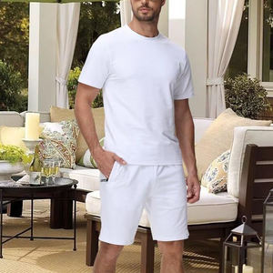 ชุดเซ็ตเสื้อยืดและกางเกงขาสั้นลำลองสำหรับผู้ชายแบบสปอร์ตและชายหาด รุ่นใหม่ล่าสุด สั่งตัดได้ตามต้องการ สำหรับฤดูร้อน - Product Image 3