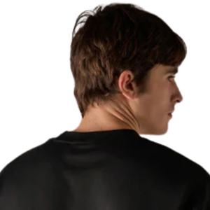 Camiseta Negra Oversize de Algodón para Hombre con Logo Minimalista en el Pecho, Estilo Urbano, Manga Corta, Casual, de Moda, Venta al por Mayor, Fabricante OEM - Product Image 4