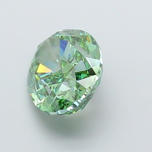 Diamant de laboratoire CVD ovale de 5,51 carats, vert vif fantaisie modifié, clarté VS1, polissage excellent, pierre précieuse de luxe pour bijoux - Product Image 2