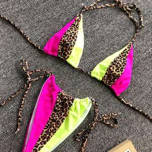 Ensemble de bikini taille haute pour femmes, maillot de bain deux pièces en tissu extensible doux, séchage rapide, tenue de plage pour les vacances d'été - Product Image 5