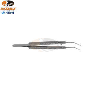 Poignée de forceps pour capsulorhexis en acier inoxydable, manuelle, certifiée CE, environ 100 mm, instrument chirurgical ophtalmique de haute précision 5 - Product Image 3