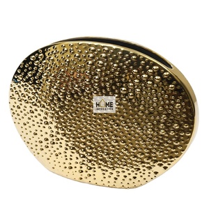 Classic Gold <b>Wicker</b> Metal Flower <b>Vase</b> Floor Decoration Flower <b>Vase</b> Made of Metal Material <b>Vases</b> for Table Decor in Lowest Price - Product Image 1