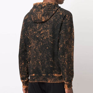 Sweat à capuche délavé en gros 100 % coton brodé respirant durable service OEM personnalisé thermique qualité supérieure pour homme - Product Image 1