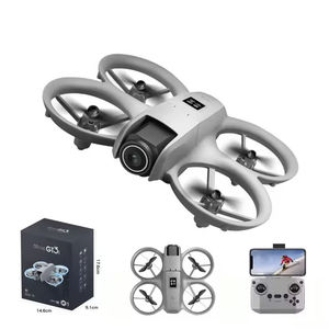 Mini drone RC pliable GT3 avec caméra 4K, quadricoptère, maintien d'altitude, évitement d'obstacles, jouet de vol FPV en plastique pour enfants - Product Image 1