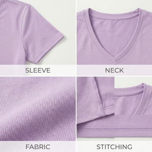 Camiseta Deportiva de Verano para Mujer, Cuello en V, Logotipo Personalizado Impreso, Suave, para Gimnasio y Entrenamiento, Venta al Por Mayor de Fábrica - Product Image 6
