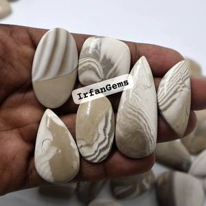 Wholesale Natural Flint Agate Cabochon Smooth Hand <b>Polished</b> Semi Precious Loose Gemstones Flat Back Smooth Design Flint Jasper - Product Image 4