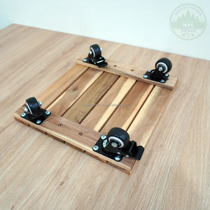 Maceta Moderna Cuadrada de Madera de Acacia de 12 Pulgadas con Acabado Glaseado para Hogar, Jardín, Centro Comercial y Uso en Pisos - Macetero Multi-Estilo - Product Image 4