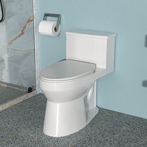WC in ceramica monopezzo con singolo filo e seduta di chiusura morbida - Product Image 3