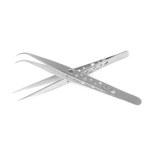 Pinces à épiler pour extensions de cils Stahlmann Pro en acier inoxydable de qualité supérieure, 11 cm, antistatiques, haute précision, best-sellers - Product Image 2