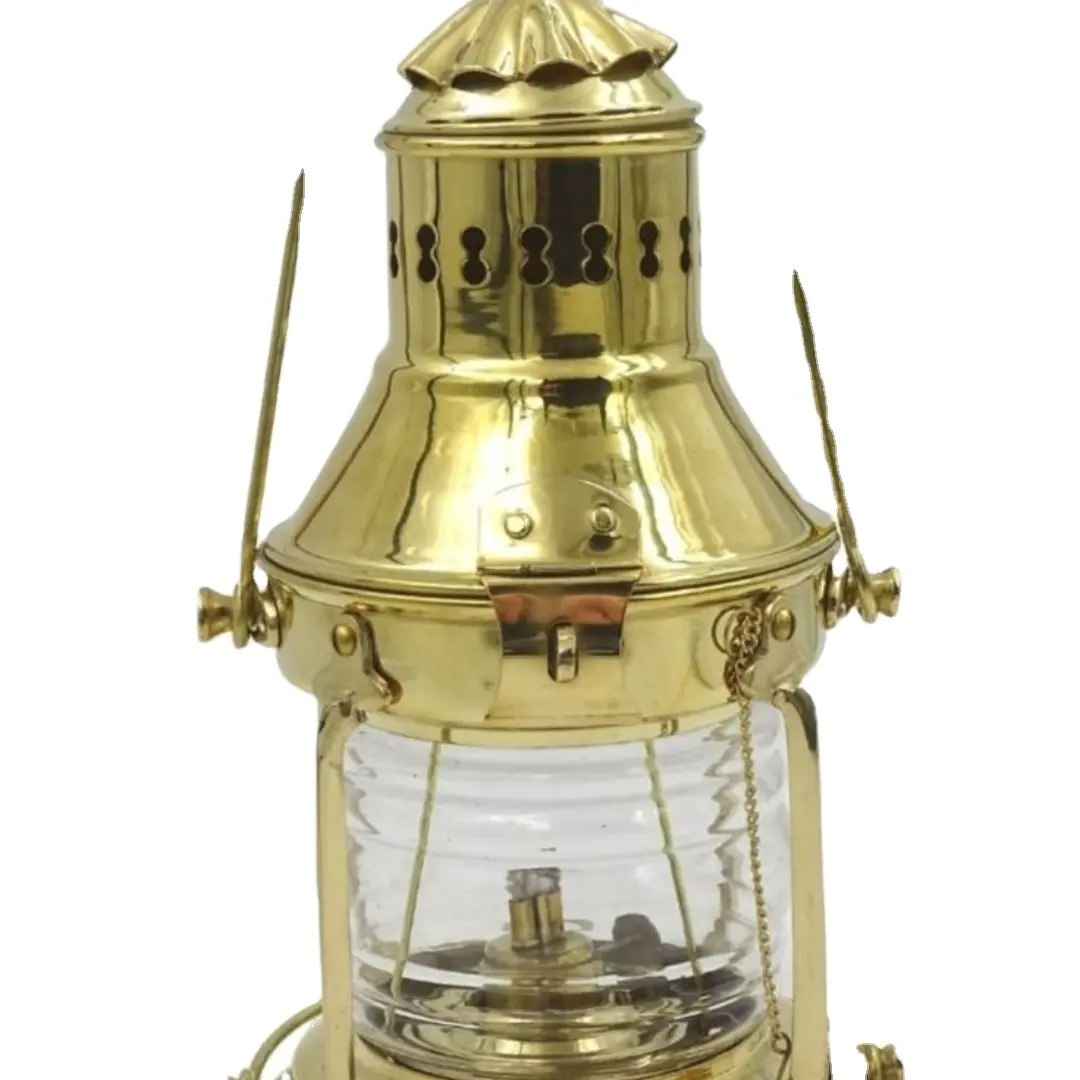 Classics Handmade Camping Light Lantern High Quality Glass Kerosene Oil Lamp Anchor Lamp Decorative Wedding Lantern copper lamp